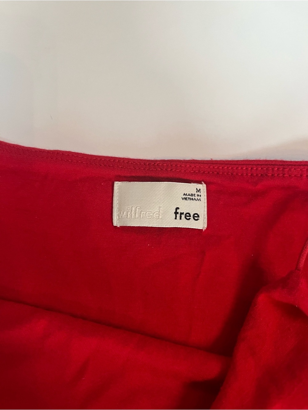 Wilfred Free Aritzia Tomato Red Strappy Trending Y2K Tiny Dress Mini Bodycon Fit - Picture 5 of 10